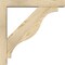 Ekena Millwork Funston Block Rough Sawn Bracket w/ Offset Brace, Douglas Fir, 4"W x 20"D x 20"H BKT0402X20X20FST05RDF - alternate 3